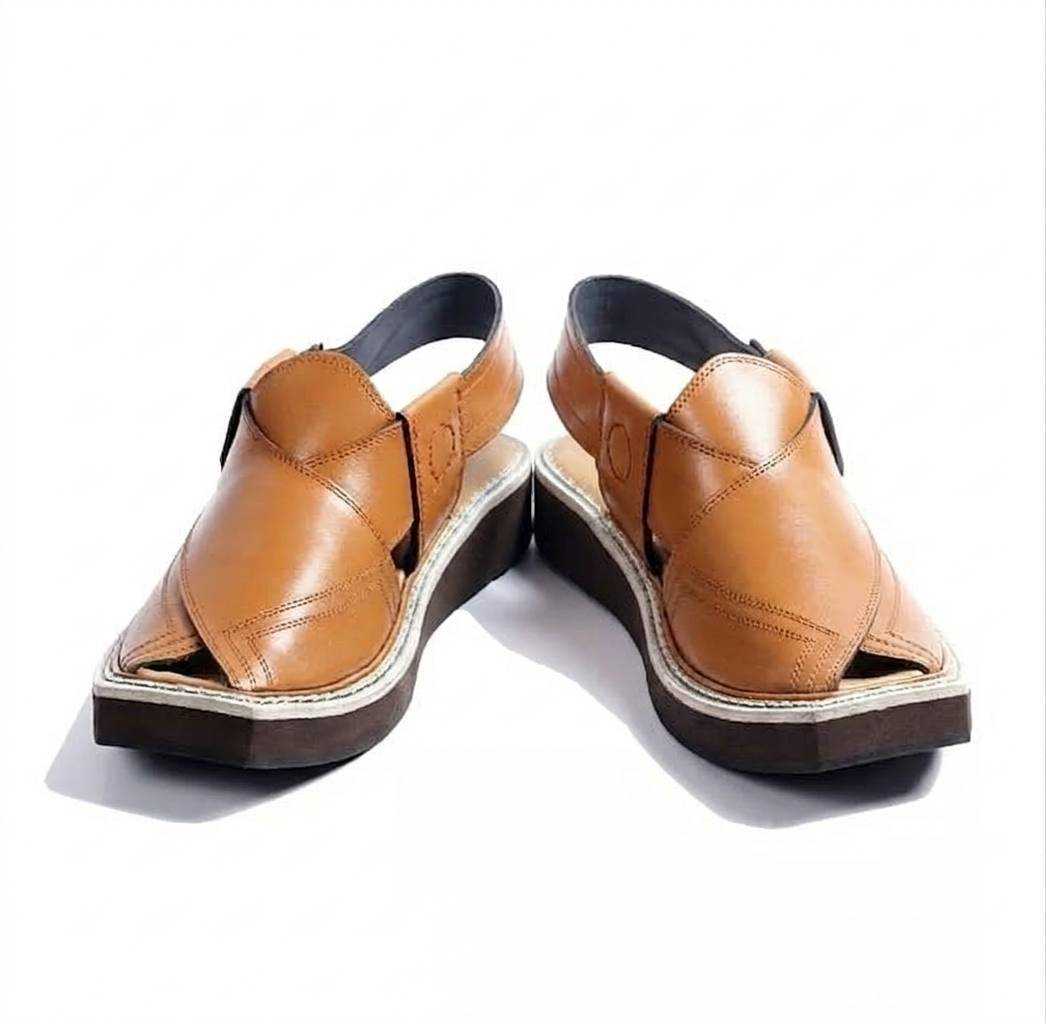 Premium Tan Peshawari Chappal for Men