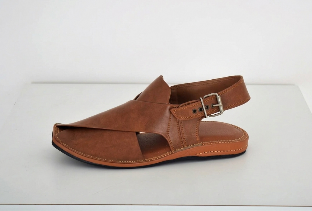 Best Premium Brown Leather Peshawari Chappal for men