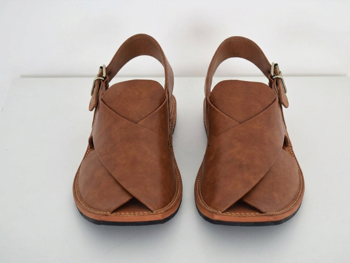 Best Premium Brown Leather Peshawari Chappal for men