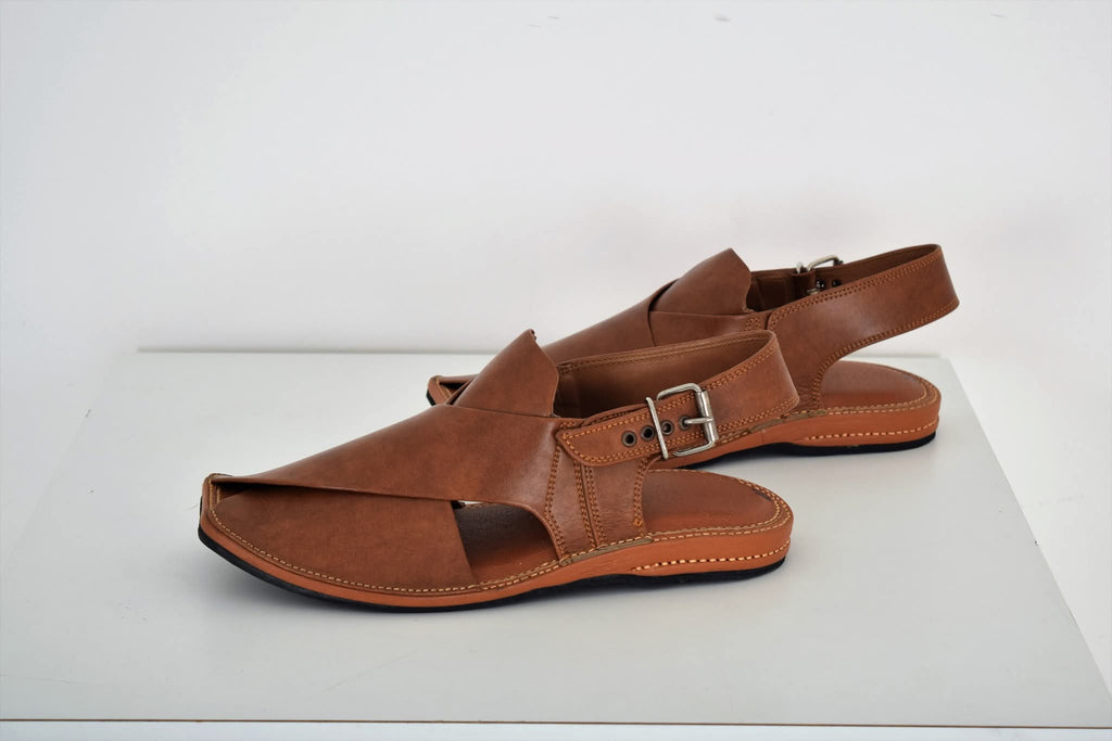 Best Premium Brown Leather Peshawari Chappal for men