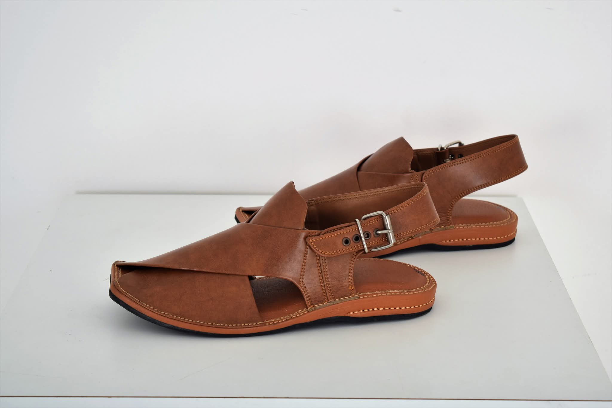 Best Premium Brown Leather Peshawari Chappal for men