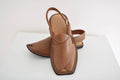 Light Brown Peshawari Chappal for Men – Minimal Design, Comfortable Fit, Everyday Wear