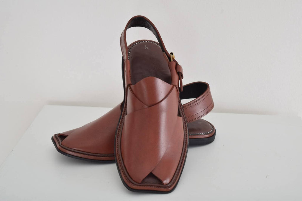 Best Premium Brown Peshawari Chappal for Men – Elegant Leather Finish, Comfortable & Durable